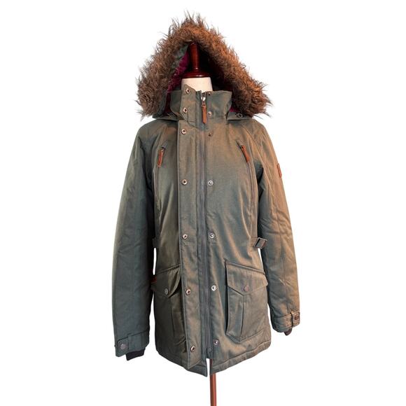 EUC! COLUMBIA 550TD Down Winter Omni-Heat Ski Snowboard Jacket Hood Pockets XS - Picture 1 of 13